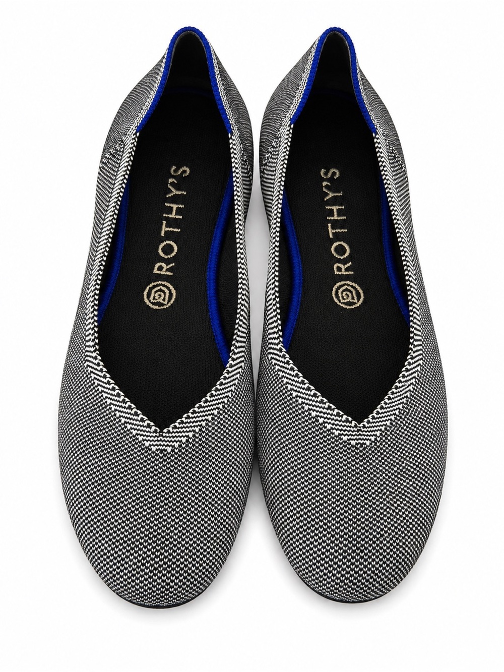 Rothy's "The Flat" Cloud Grey Birdseye Ballet Flats Women's 10